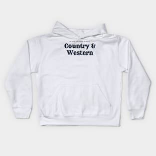 Both Kinds of Music, Country and Western Kids Hoodie